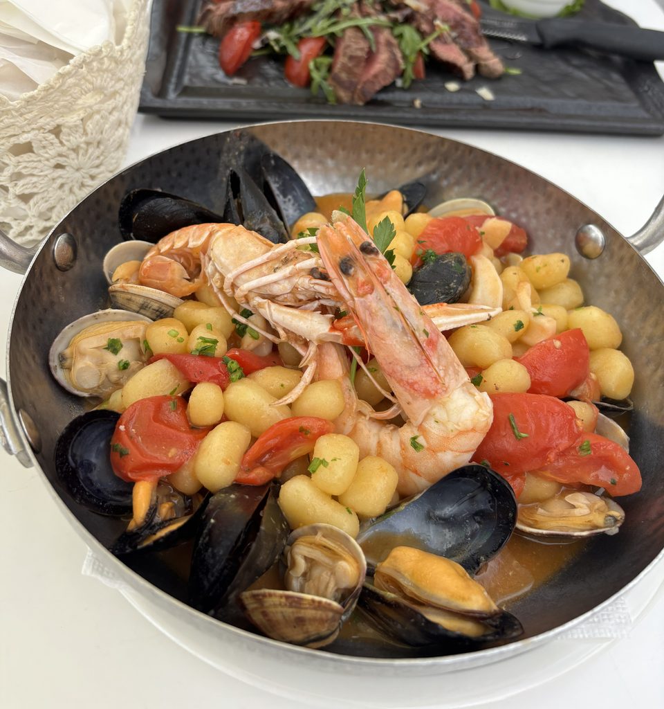 ポジターノでの昼食(海鮮)